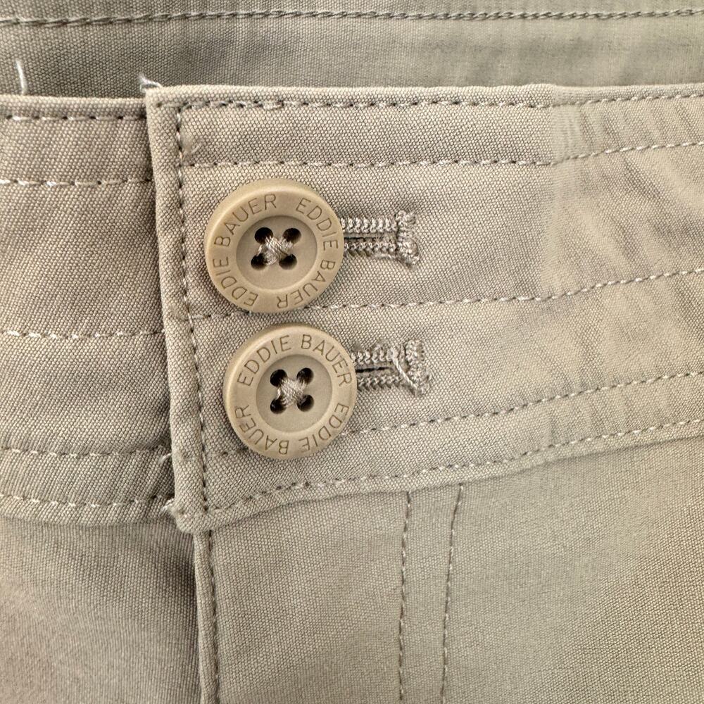 Eddie Bauer Womens Rolled Hem Bermuda Shorts Size 14 UPF 50 Active Summer Tan - Picture 4 of 7